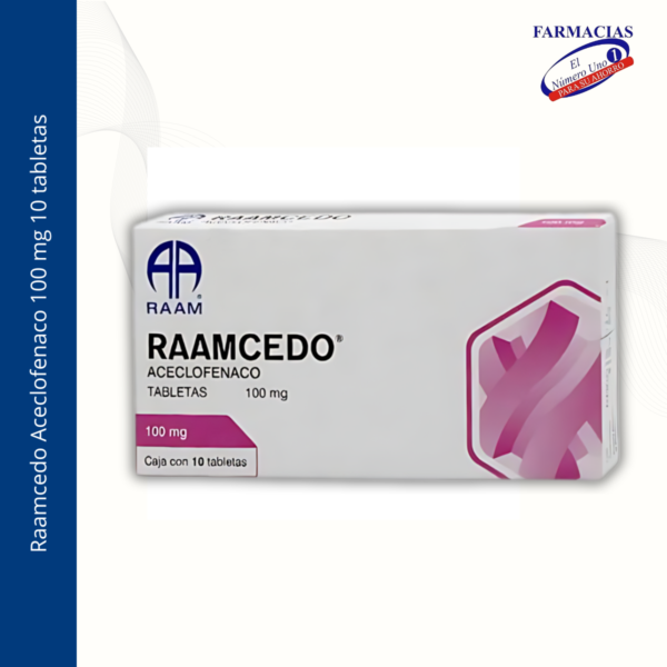 Raamcedo Aceclofenaco 100 mg 10 tabletas